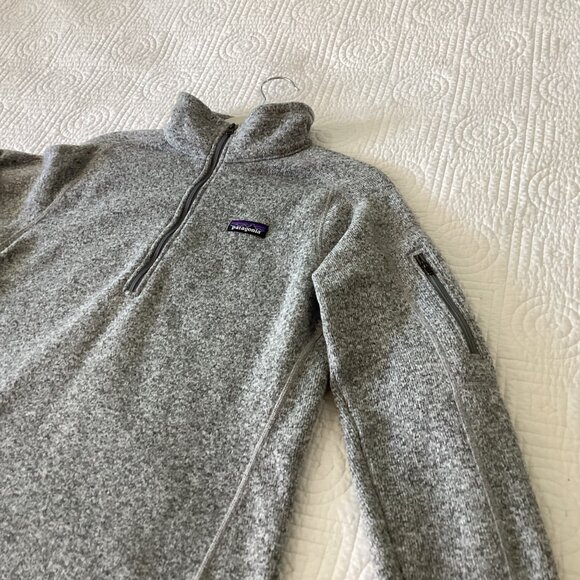 Patagonia Womens Grey Better Sweater 1/4 Zip Pullover Jacket Size L - Picture 4 of 11
